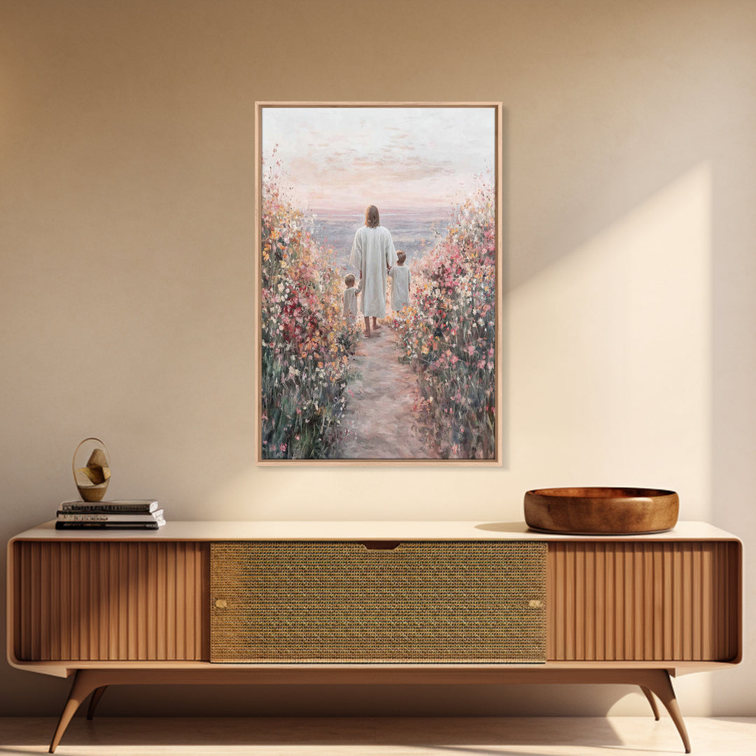 Blossoms Of Hope – Framed Canvas Print – Christian Decor – Christian Wall Art – Christian Art Canvas – Jesus Painting – Christian Art