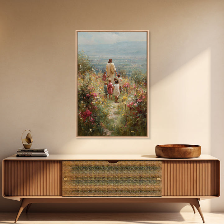 Morning In Faith – Framed Canvas Print – Jesus Painting – Christian Art Canvas – Christian Wall Art – Christian Decor – Christian Art