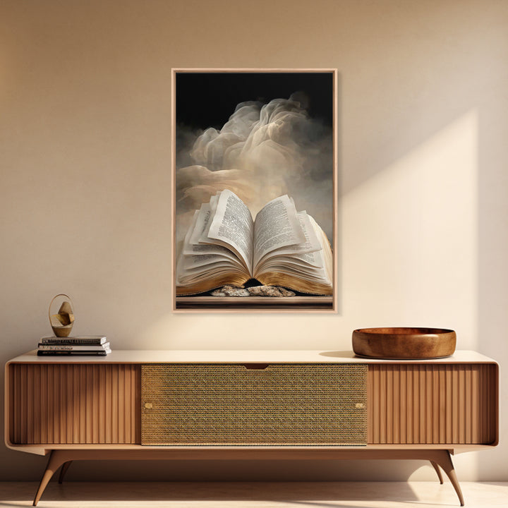 Sacred Scripture – Framed Canvas Print – Christian Art Canvas – Christian Wall Art – Christian Painting – Christian Art Prints – Christian