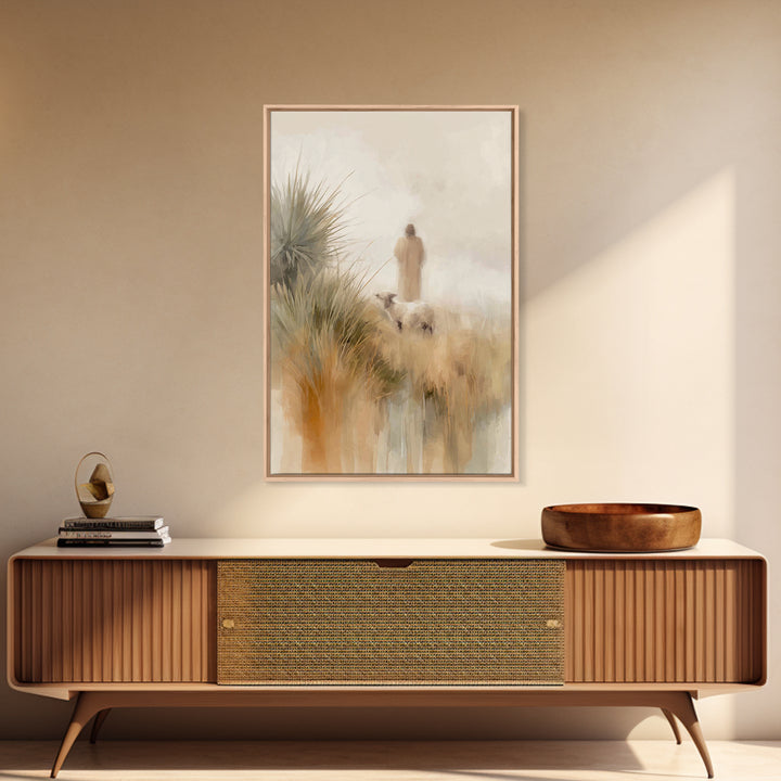 Horizons Of Mercy, Framed Canvas Print, Christian Wall Art, Modern Christian Art, Christian Art Canvas, Jesus Painting, Christian Decor