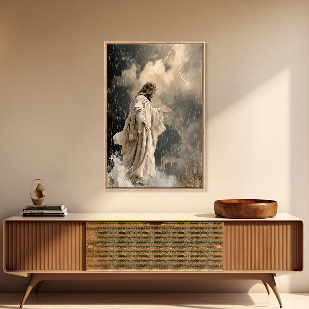 Veil Of Radiance – Framed Canvas Print – Jesus Painting Canvas – Christian Art – Vintage Christian Art – Christian Wall Art – Christian Chr