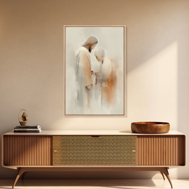 Graceful Blessing – Framed Canvas Print – Christian Wall Art – Christian Art Canvas – Jesus Painting – Christian Decor – Christian Art Prin