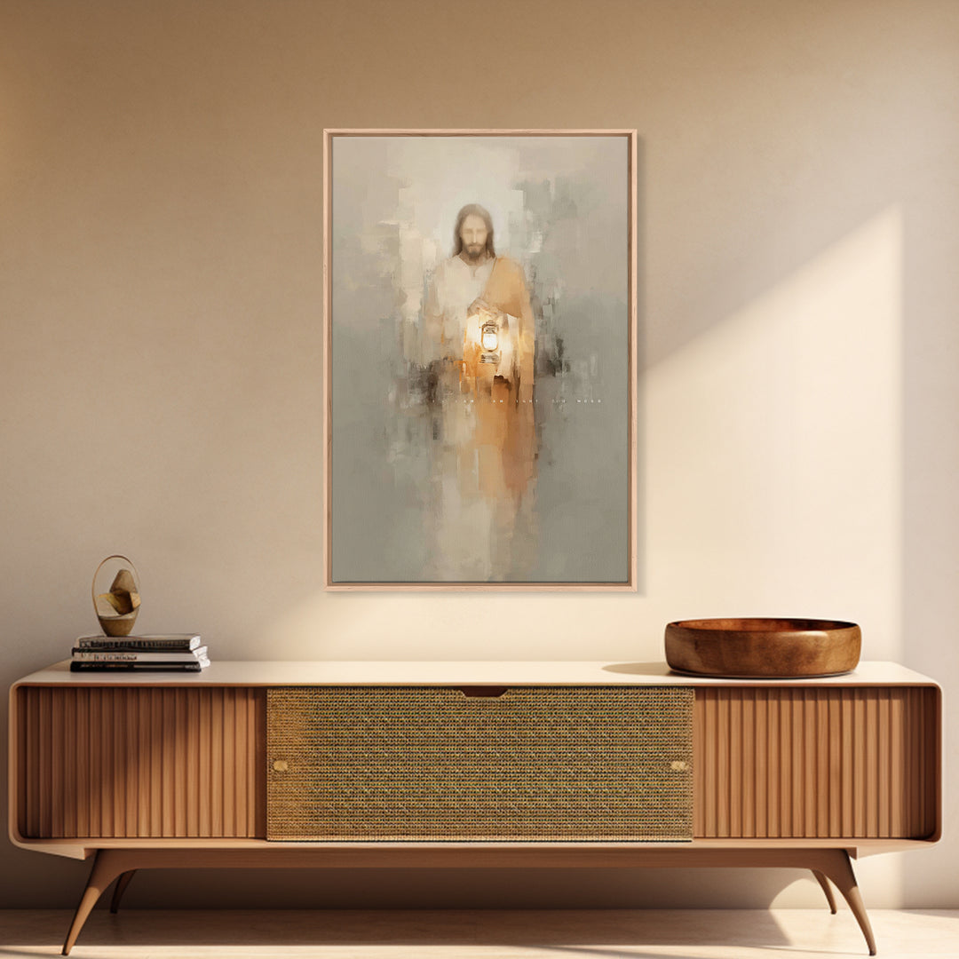 Path of Illumination – Framed Canvas Print – Christian Art Print – Christian Decor – Christian Art Canvas – Christian Gift Ideas – Jesus Pa