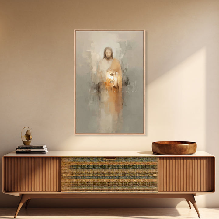 Path of Illumination – Framed Canvas Print – Christian Art Print – Christian Decor – Christian Art Canvas – Christian Gift Ideas – Jesus Pa