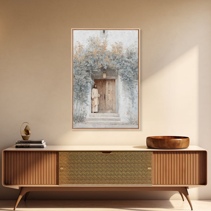 Morning Gate Hope – Framed Canvas Print – Christian Art Print – Modern Christian Art – Jesus Wall Art – Christian Art Canvas – Christian Gi