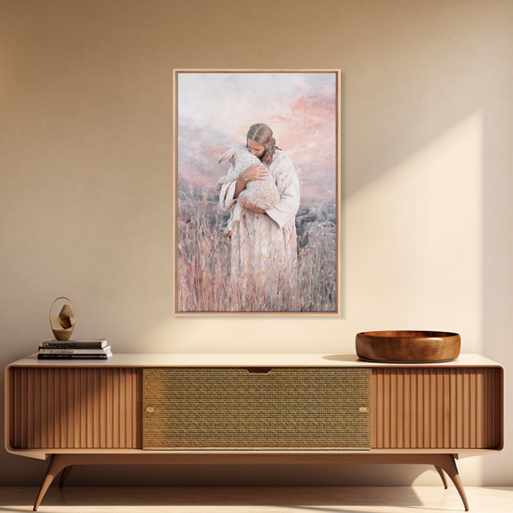 Harbor Of Tenderness – Framed Canvas Print – Christian Christmas Art – Jesus Painting – Christian Art Canvas – Christian Wall Art – Modern
