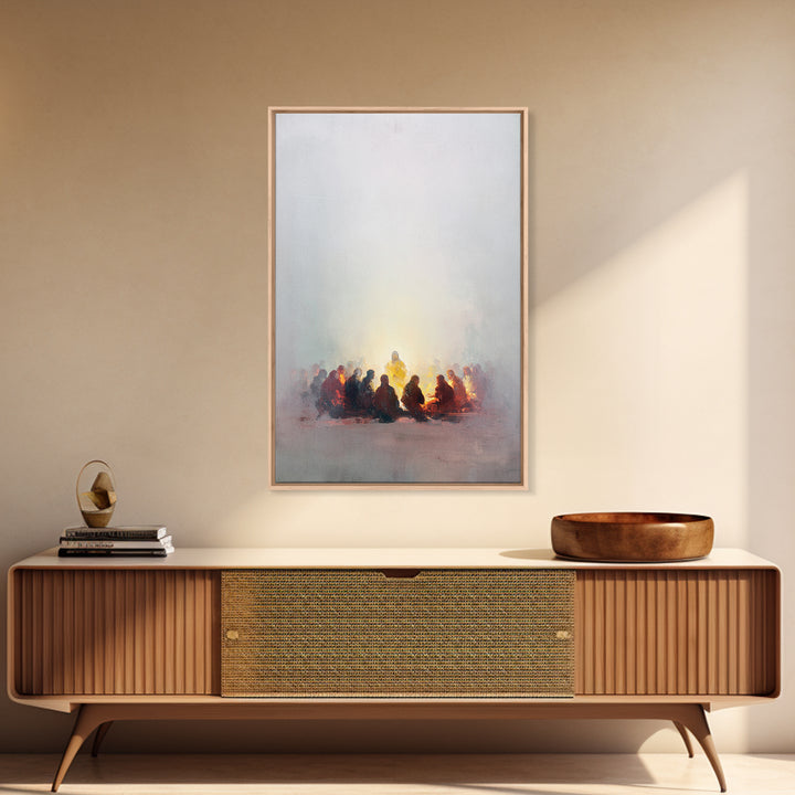 Circle Of Peace – Framed Canvas Print – Christian Art – Christian Wall Art – Jesus Painting – Christian Gift Ideas – Christian Art Canvas