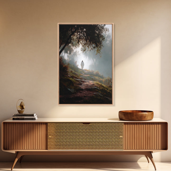 Autumn Blessing – Framed Canvas Print – Jesus Painting – Christian Art Canvas – Christian Wall Art – Subtle Christian Art – Christian Decor