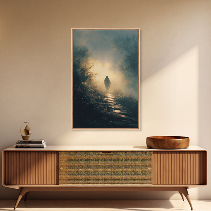 Forest Of Peace – Framed Canvas Print – Christian Wall Art – Jesus Painting – Christian Art Canvas – Large Christian Art – Christian Christ