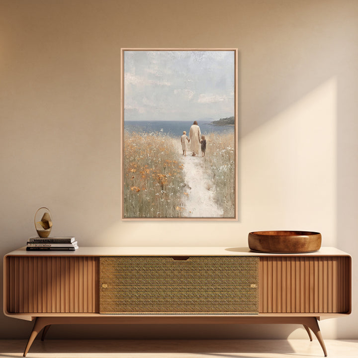 Horizon Of Comfort | Framed Canvas Print | Christian Wall Art | Jesus Art Canvas | Modern Christian Art | Christian Gift | Christian Art Pa