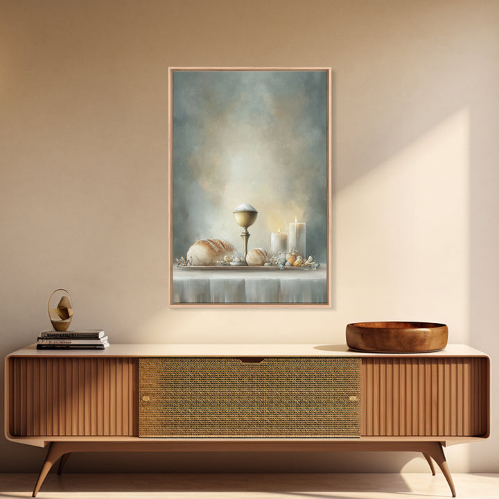 Table Of Grace – Framed Canvas Print – Christian Art Canvas – Christian Wall Art – Large Christian Art – Christian Decor For Home