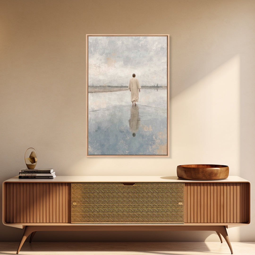 Desert Promise | Framed Canvas Print | Christian Art Canvas | Christian Wall Art | Jesus Painting | Subtle Christian Art