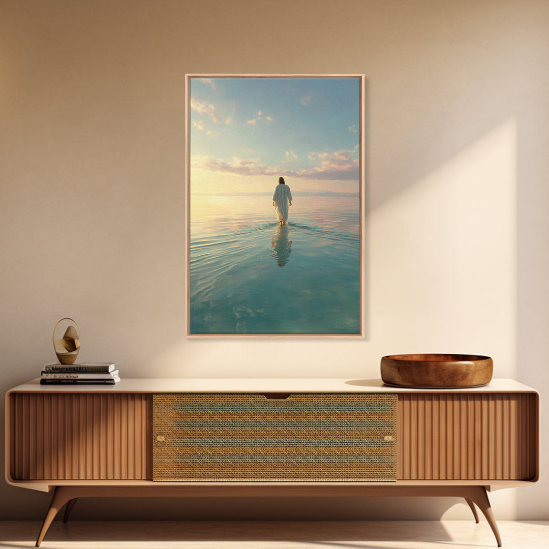 Morning Glory - Framed Canvas Print - Christian Wall Art - Christian Art Canvas - Jesus Painting - Modern Christian Art