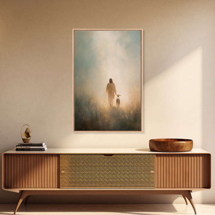 Light Of Mercy, Framed Canvas Print, Jesus Art Print, Christian Art Painting, Moody Christian Art, Christian Wall Art, Christian Gift Ideas
