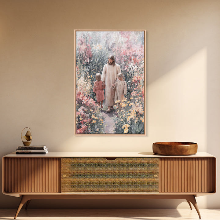 Promise Of Spring, Framed Canvas Print, Christian Art Canvas, Christian Wall Art, Jesus Painting, Christian Christmas Art, Christian Gift I