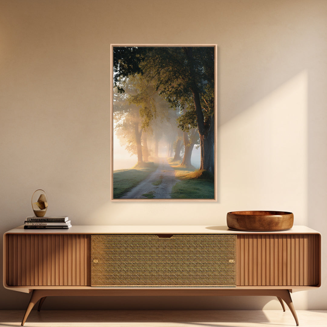 Golden Way – Framed Canvas Print – Christian Art Canvas – Christian Wall Art – Christian Painting – Christian Decor – Christian Art Print