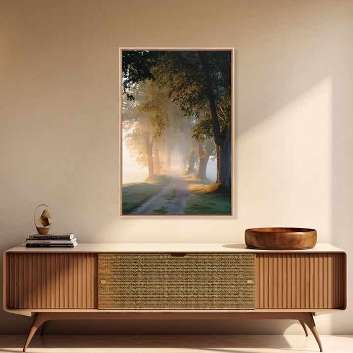 Golden Way – Framed Canvas Print – Christian Art Canvas – Christian Wall Art – Christian Painting – Christian Decor – Christian Art Print