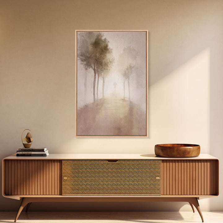Silent Pilgrimage – Framed Canvas Print – Christian Wall Art – Christian Art Canvas – Abstract Christian Art – Christian Art – Christian Gi