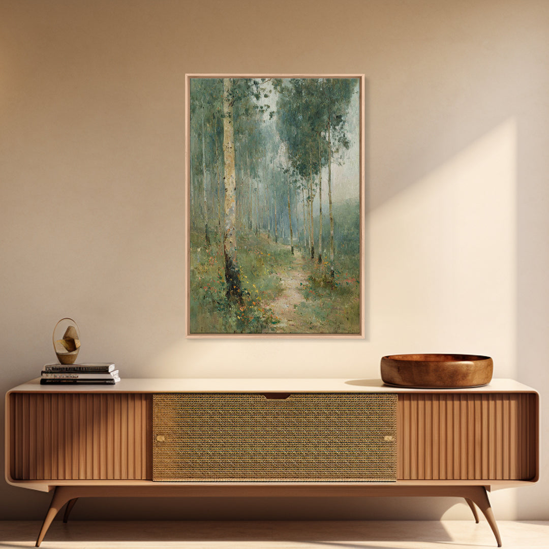 Forest Of Peace – Framed Canvas Print – Christian Wall Art – Christian Art Canvas – Pastoral Scenery – Christian Decor For Home