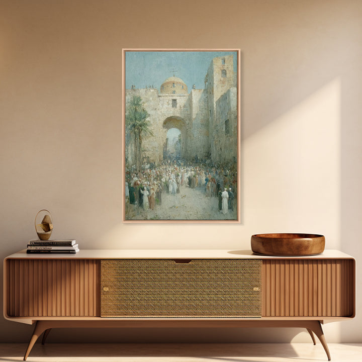 Holy Procession Rise | Framed Canvas Print | Christian Art Canvas | Christian Wall Art | Christian Art Gift | Abstract Christian Art