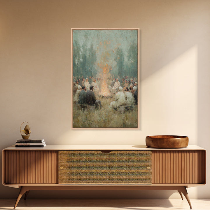 Robe Of Light – Framed Canvas Print – Christian Wall Art – Christian Art Canvas – Christian Painting – Modern Christian Art – Subtle Christ