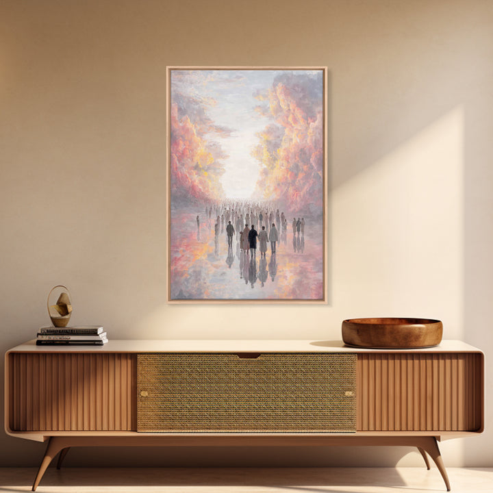 Heavenly Multitude | Framed Canvas Print | Christian Wall Art | Christian Art Canvas | Christian Painting | Christian Decor | Christmas Art