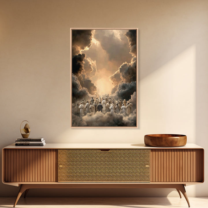 Ascension Pathway - Framed Canvas Print - Christian Wall Art - Christian Art Canvas - Christian Painting - Christian Decor - Christmas Art