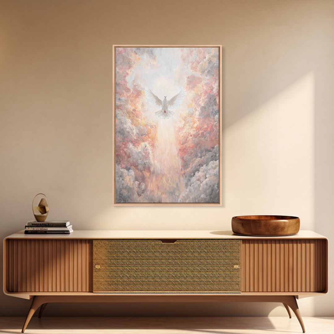 Ascension Glory | Framed Canvas Print | Christian Art Canvas | Christian Wall Art | Christian Christmas Art | Large Christian Art | Christi