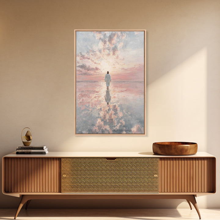 Heavenlit Passage – Framed Canvas Print – Christian Wall Art – Christian Art Canvas – Modern Christian Art – Subtle Christian Art – Christi