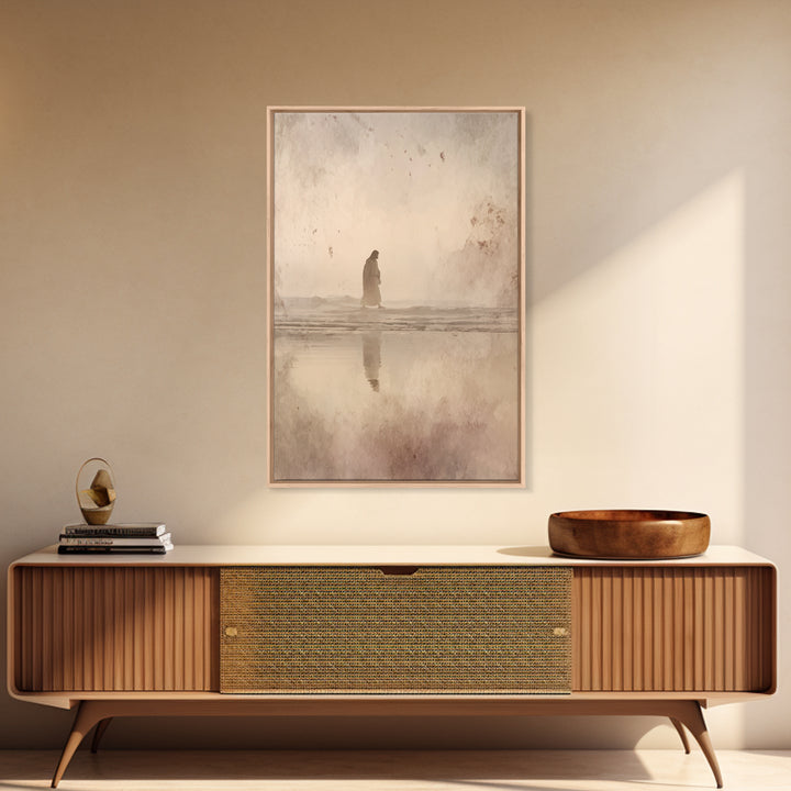 Desert Walk Grace | Framed Canvas Print | Christian Wall Art | Subtle Christian Art | Jesus Art Print | Christian Art Canvas | Christian Pa