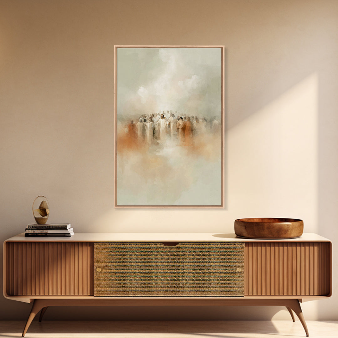 Eternal Gathering – Framed Canvas Print – Christian Art – Christian Wall Art – Subtle Christian Art – Christian Art Work – Christian Gift I