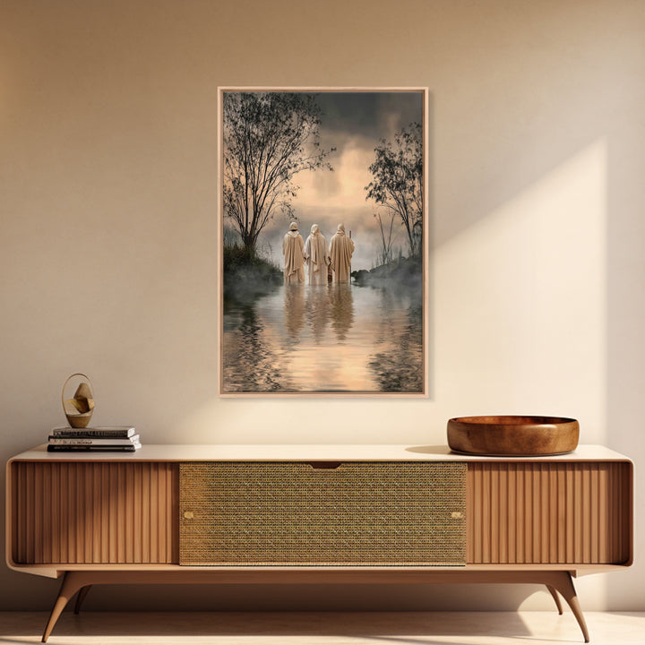 Twilight Disciples – Framed Canvas Print – Christian Art – Christian Paintings – Moody Christian Art – Christian Art Canvas – Christian Gif