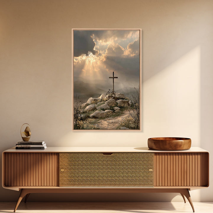 Rays Of Mercy | Framed Canvas Print | Christian Wall Art | Christian Art | Christian Art Canvas | Large Christian Art | Christian Gift Idea