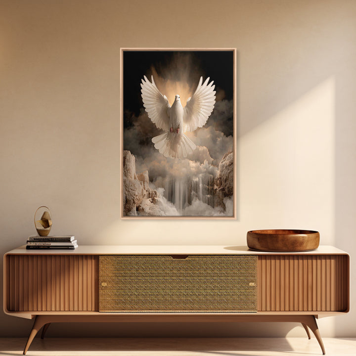 Divine Peace Wings | Framed Canvas Print | Christian Christmas Art | Christian Art Canvas | Christian Wall Art | Christian Decor | Christia