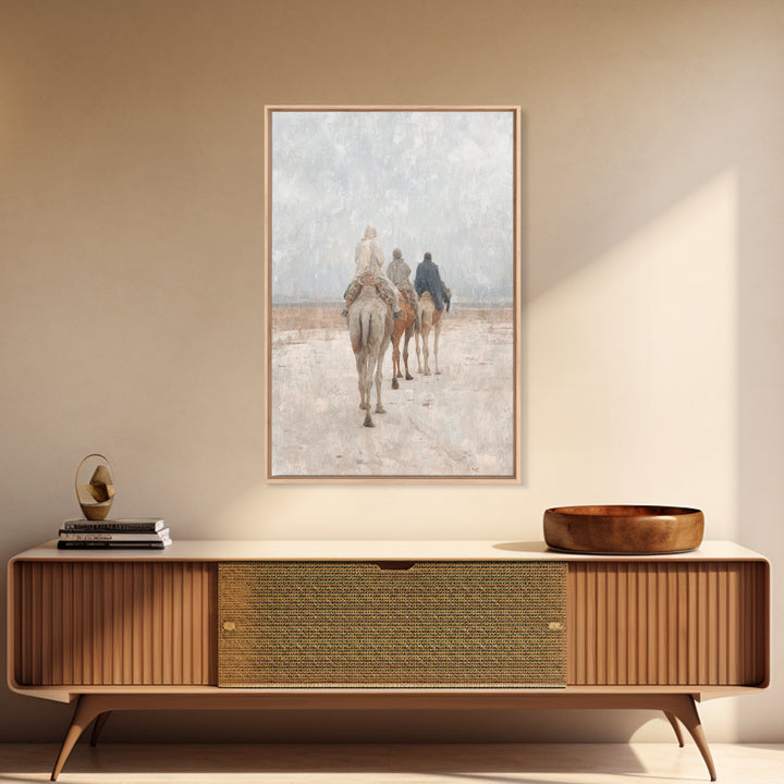 The Guiding Star – Framed Canvas Print – Christian Wall Art – Christian Art Canvas – Christmas Art – Christian Christmas Art – Jesus Painti