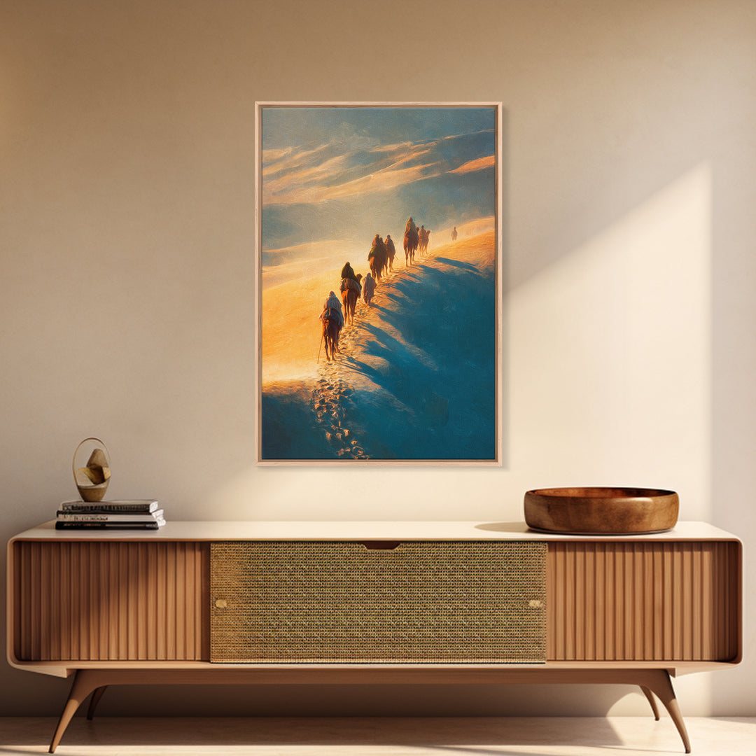Dawn Of Promise – Framed Canvas Print – Christian Art Print – Christian Wall Art – Christmas Art – Christian Christmas – Modern Christian A