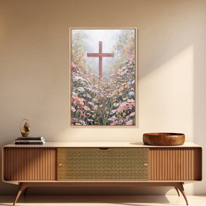 Pathway Of Faith – Framed Canvas Print – Christian Wall Art – Christian Art Canvas – Christian Art Work – Christian Decor – Modern Christia