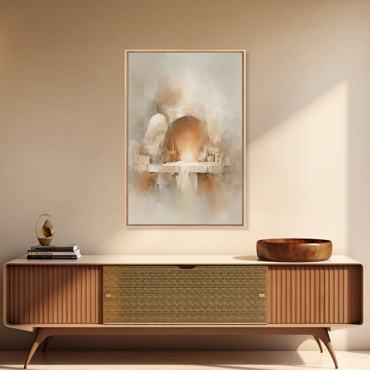 Stone Of Dawn - Framed Canvas Print - Christian Painting - Christian Art Canvas - Christian Wall Art - Modern Christian Art - Christian Gif