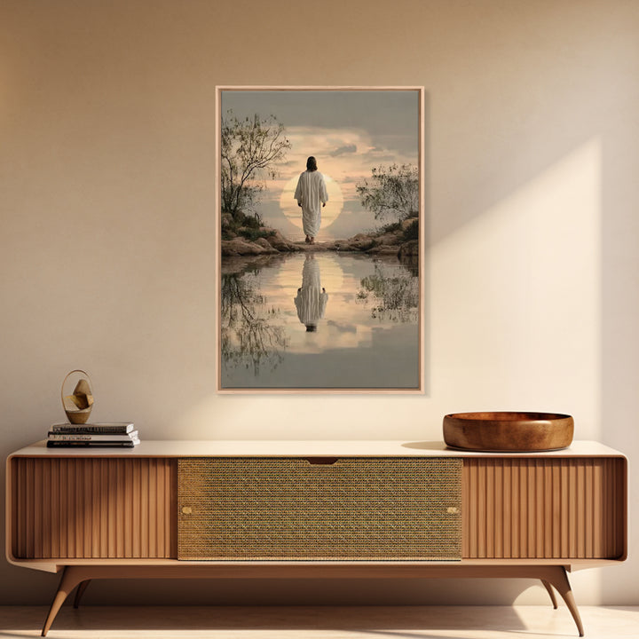 Eternal Pathway – Framed Canvas Print – Christian Wall Art – Christian Art Canvas – Jesus Painting – Christian Art Print – Subtle Christian
