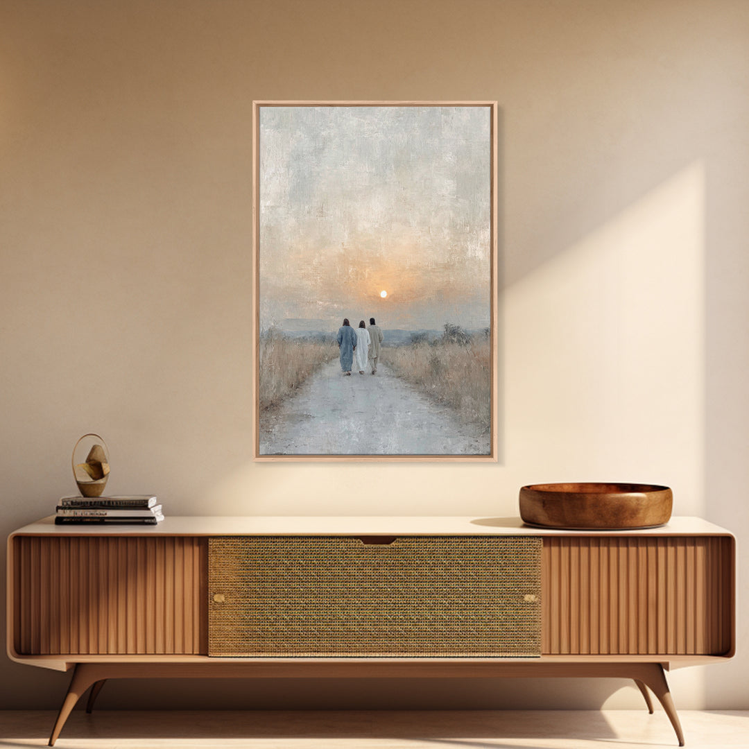 Wanderers of Light | Framed Canvas Print | Christian Wall Art | Christian Art Canvas | Jesus Painting | Vintage Christian Art | Christian C