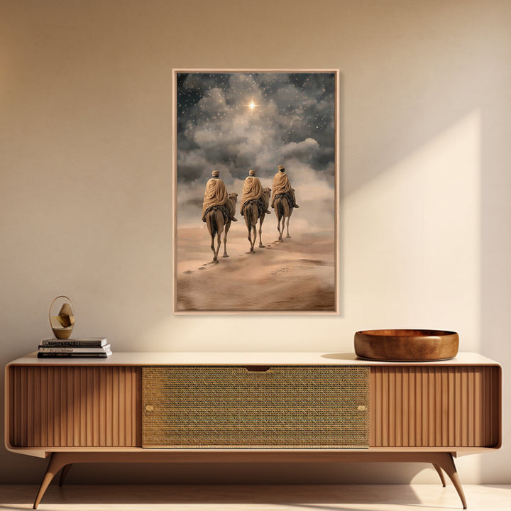 Star of the East, Framed Canvas Print, Christian Wall Art, Christian Art Canvas, Christmas Art Prints, Christian Christmas Art, Christian G
