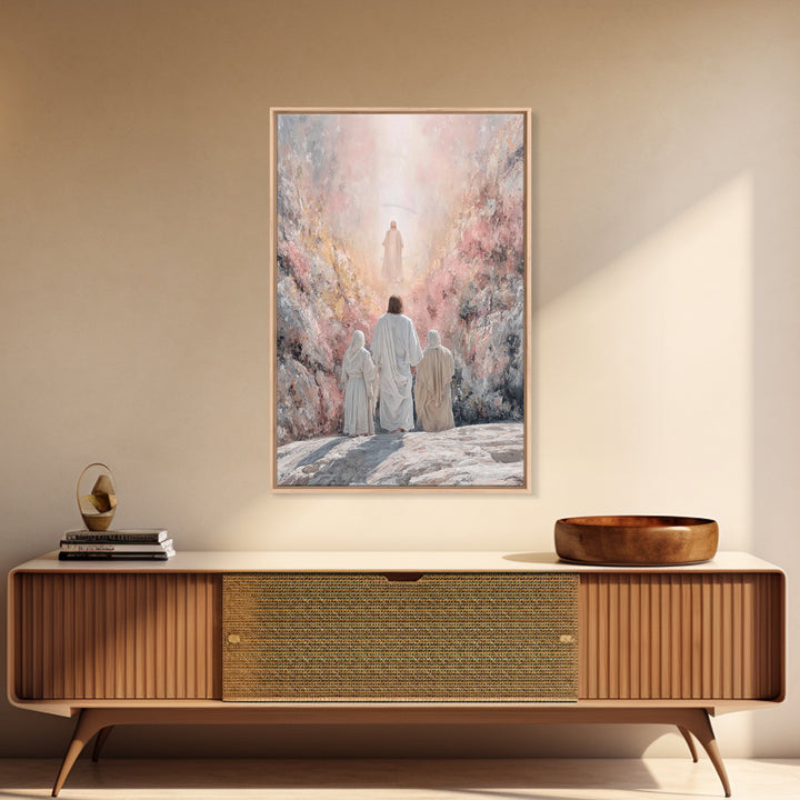 Mountain Glory – Framed Canvas Print – Christian Wall Art – Christian Art Canvas – Jesus Painting – Christian Christmas Art