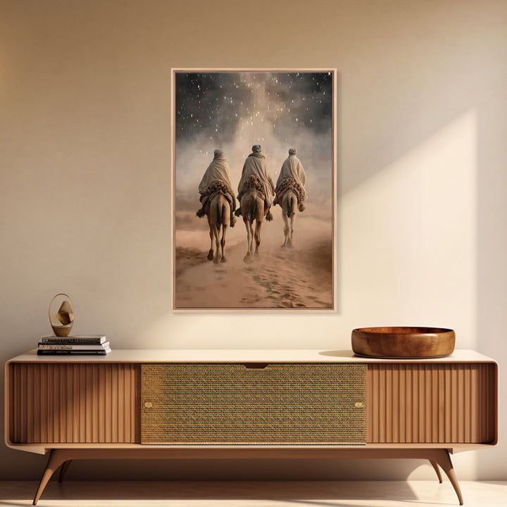 Star of Passage – Framed Canvas Print – Christian Wall Art – Christian Art Canvas – Christian Christmas Art – Jesus Painting – Christmas Ar