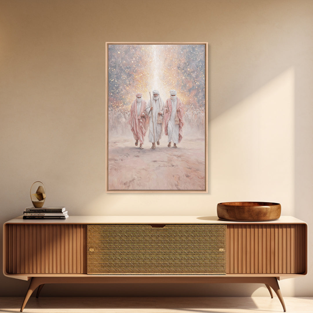 Desert Prophets – Framed Canvas Print – Christian Art Canvas – Christmas Art – Christian Wall Art – Christian Christmas Art – Jesus Paintin