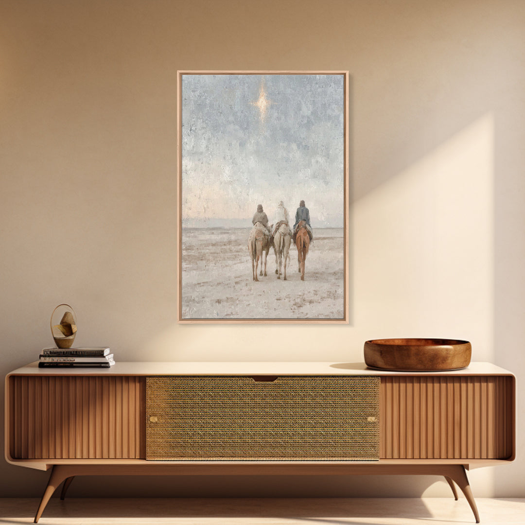 Gifts of Dawn – Framed Canvas Print – Christian Christmas Art – Christian Art Canvas – Christmas Art – Christian Wall Art – Jesus Painting