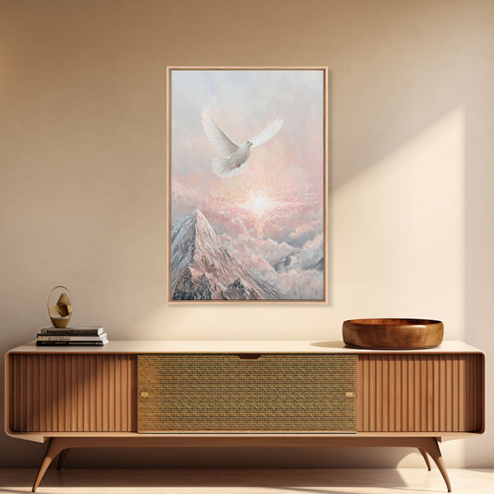Rise of Peace – Framed Canvas Print – Christian Wall Art – Christian Art Canvas – Christian Art Print – Modern Christian Art – Christian Pa