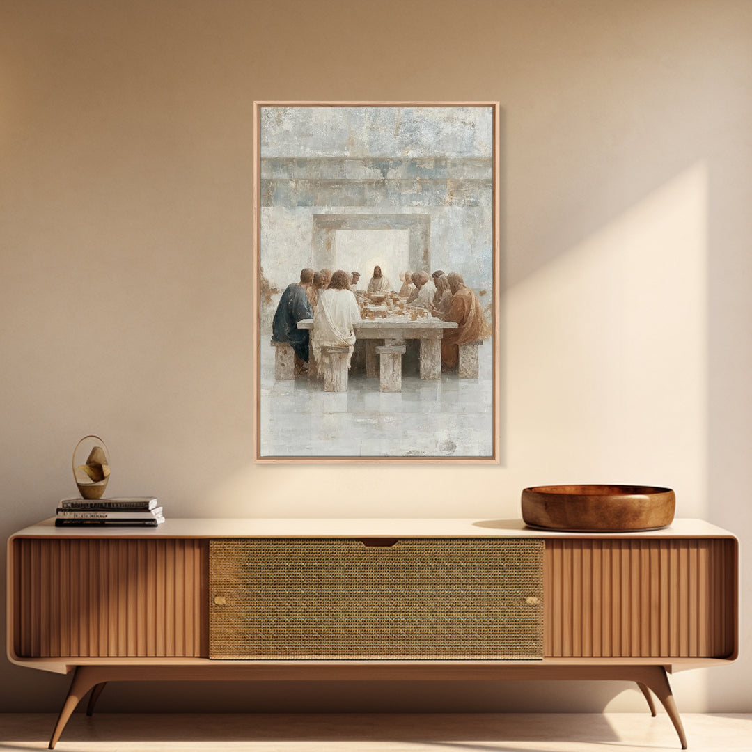 Haven Of Fellowship | Framed Canvas Print | Christian Wall Art | Christian Art Canvas | Vintage Christian Art | Christian Gift | Jesus Pain