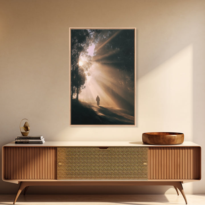 Quiet Meadow – Framed Canvas Print – Christian Art Canvas – Christian Painting – Subtle Christian Art – Christian Wall Art – Christmas Art