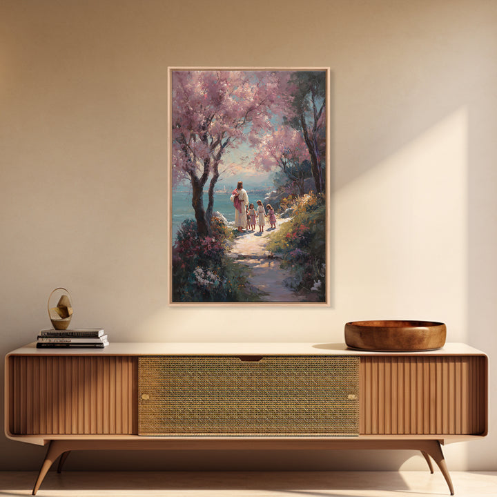 Springtime Promise | Framed Canvas Print | Christian Wall Art | Christian Art Canvas | Jesus Painting | Christian Decor