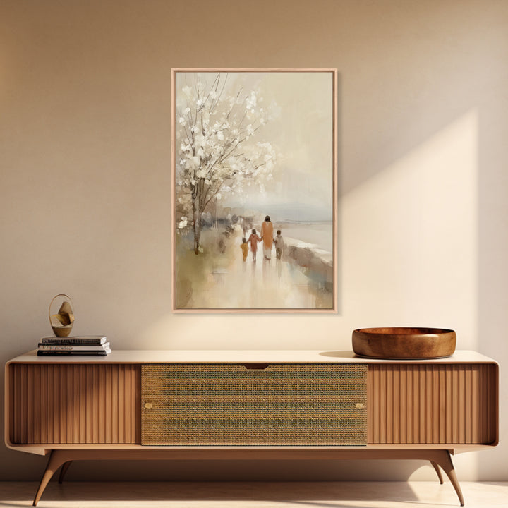 Blossoms Of Mercy – Framed Canvas Print – Christian Art Canvas – Christian Wall Art – Jesus Painting – Christmas Art